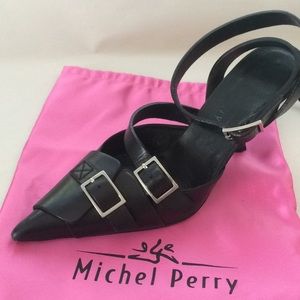 Michel Perry strappy mules